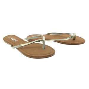 Anna Gold Strap Summer Sandals - Womes's Size 9 - Casual Chic Beach Comfort